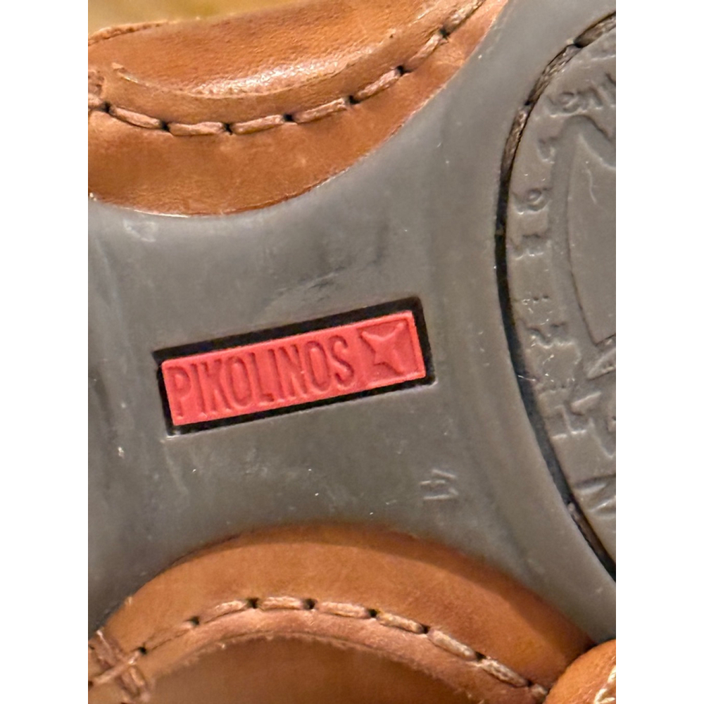 Pikolinos Men's Puerto Rico Leather Loafers Marrón Cognac Sz 8/41 - Picture 8 of 8